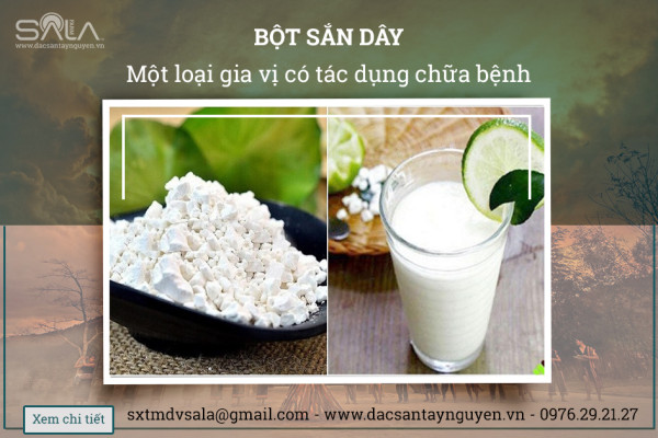 Công dụng bột sắn dây