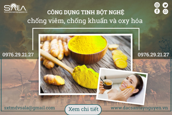 Công dụng của tinh bột nghệ