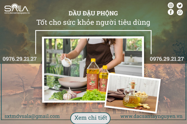 Dầu đậu phộng tốt cho sức khỏe