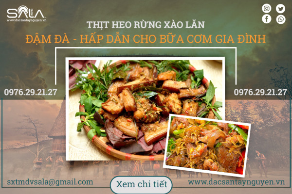 Thịt heo rừng xào lăn - Món ăn đậm đà, hấp dẫn cho bữa cơm gia đình